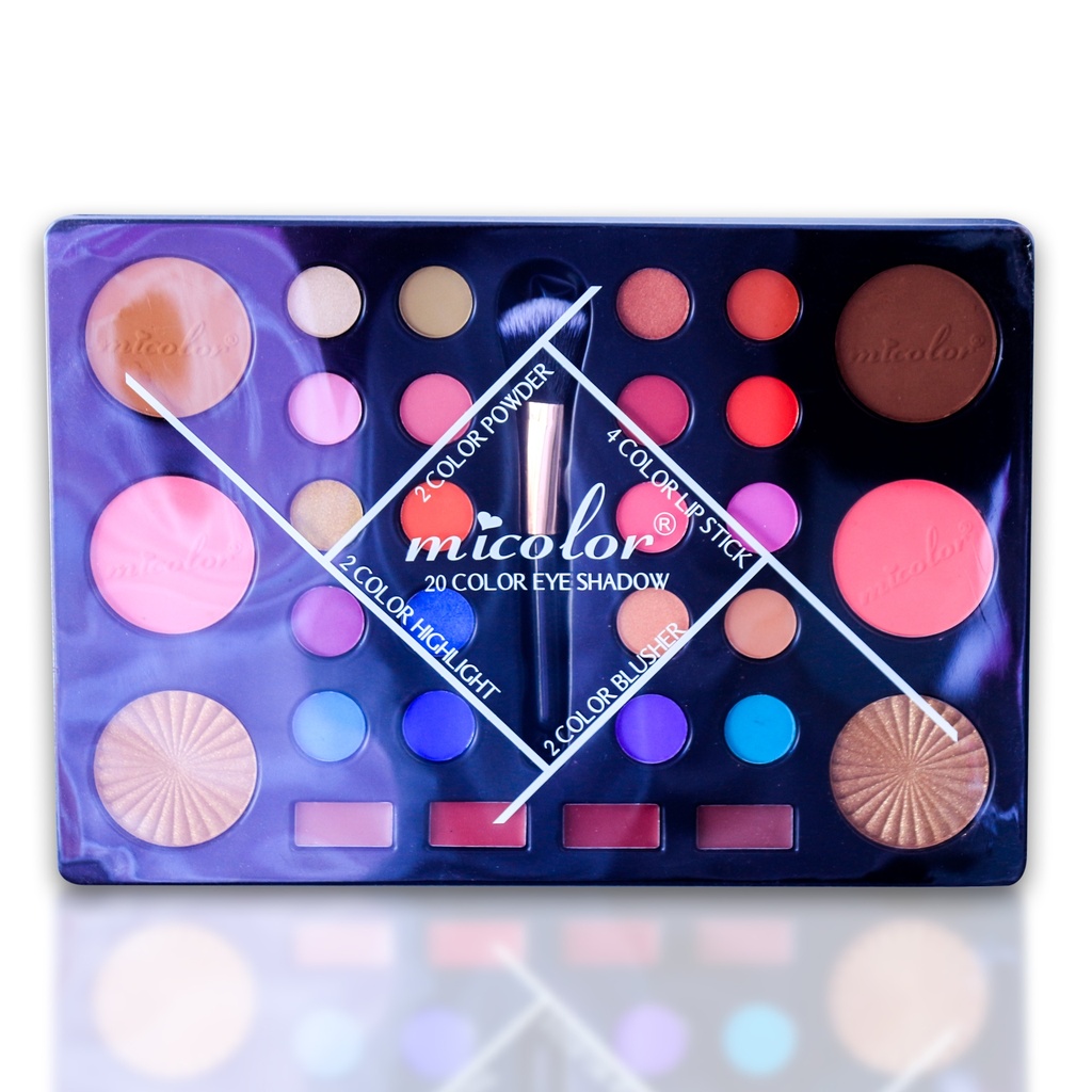 Micolor 20 Color Eye Shadow, Powder, Color Lipstick, Blusher &amp; Highlighter [S2403P40]