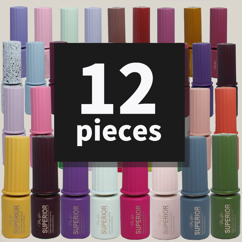 Superior Salon-Quality Nail Gel 18ml*12pieces [ R23SET03 ]