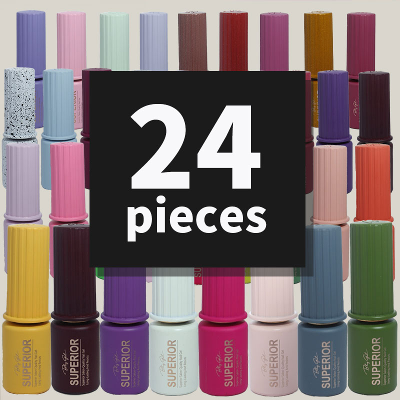 Bling Girl Superior Salon-Quality Nail Gel 18ml*24pieces - GET 18 FREE [R23SET04]