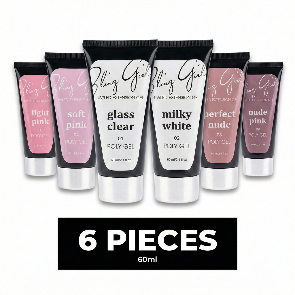 Poly Gel Set 60ml*6pieces - GET 6 FREE [4850]