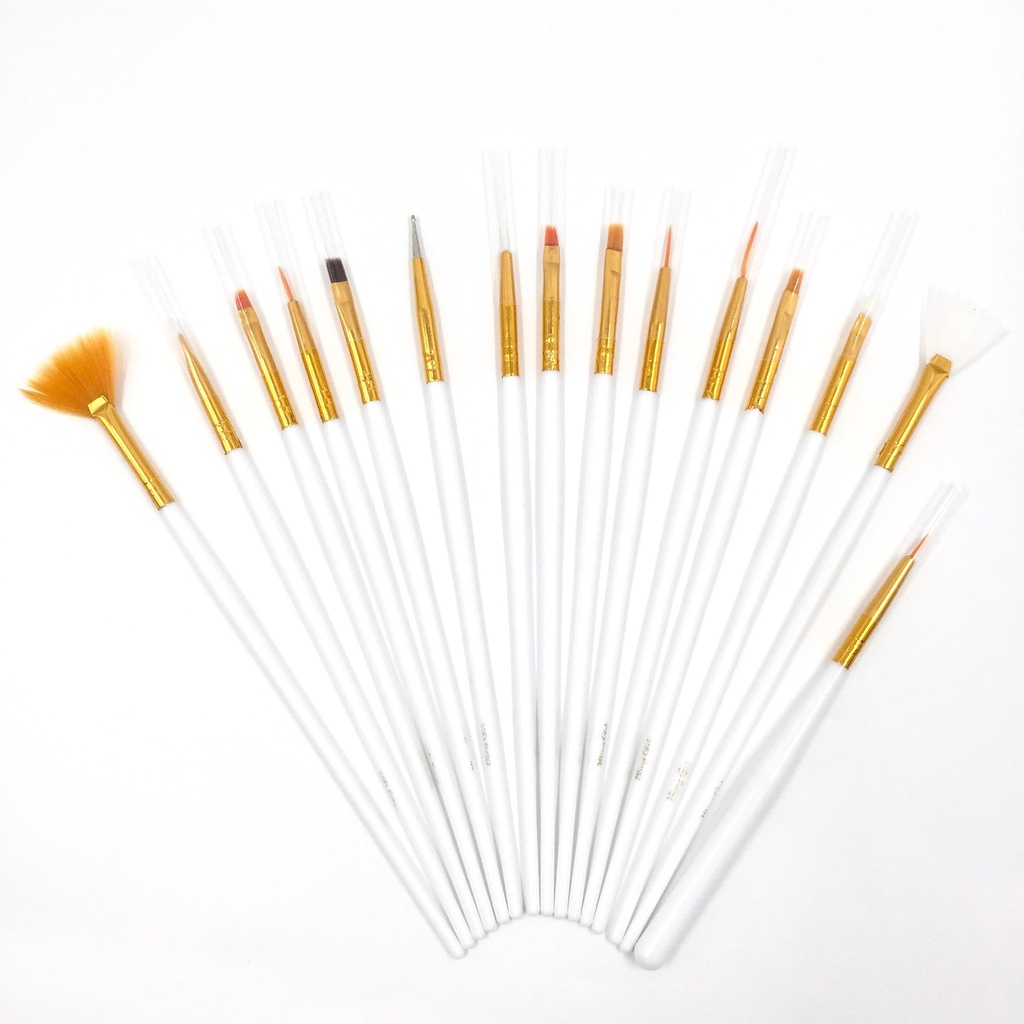 Bling Girl Nail Gel Art Brush Set 15Pcs [6287]
