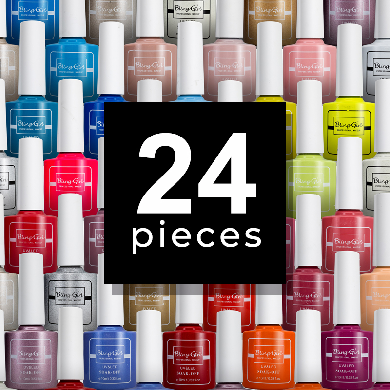 Colour Last Soak Off Gel Polish Set 10ml*24Pieces - GET 24 FREE [1228]