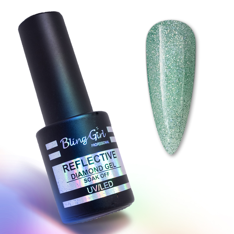 Bling Girl Reflective Diamond Gel Soak Off UV/LED 10ml #021 [8278]