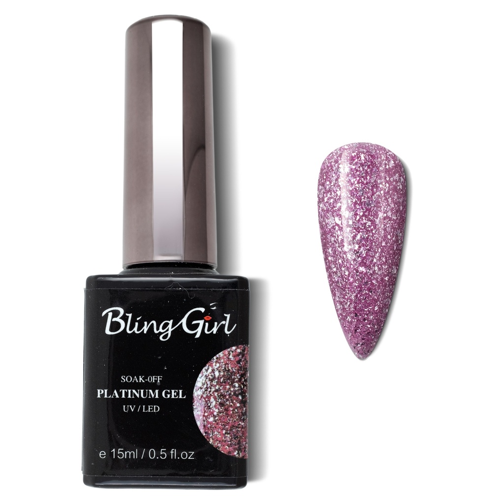 Bling Girl Glamorous Platinum Gel 15ml #007 [3142]