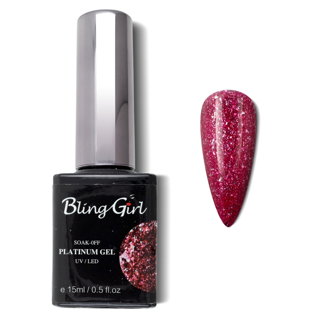 Bling Girl Glamorous Platinum Gel 15ml #024 [3142]