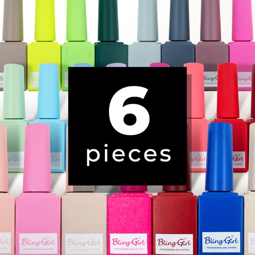 Bling Girl Miracle Soak Off UV/LED Nail Polish Set 15ml*4pieces [2120]