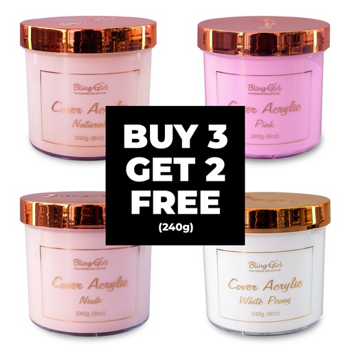 Bling Girl Acrylic Powder 240G - BUY 3 GET 2 FREE