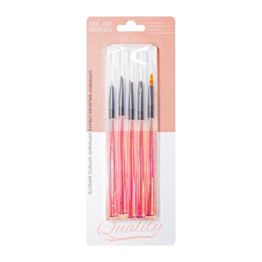 [6372508174342] 5-Piece Acrylic Brush