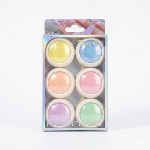 [6312512113234] 6PCS Chrome Powder Set [S2603P11]