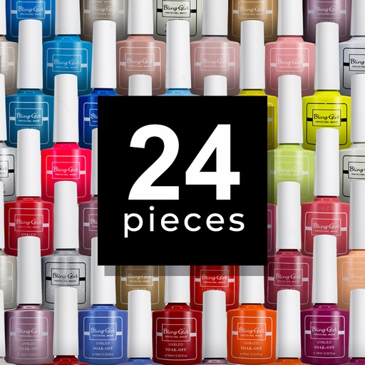 [6342106011585] Colour Last Soak Off Gel Polish Set 10ml*24Pieces [1228]