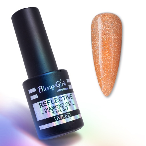 [6342106923574] Bling Girl Reflective Diamond Gel Soak Off UV/LED 10ml #007 [8278]