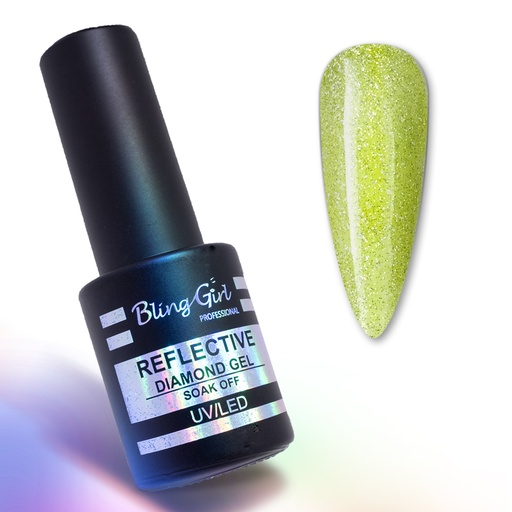 [6342106923574] Bling Girl Reflective Diamond Gel Soak Off UV/LED 10ml #019 [8278]