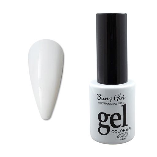 [6341807983566] Bling Girl Gel Smalto Soak Off UV/LED 10ml #001 [1288]