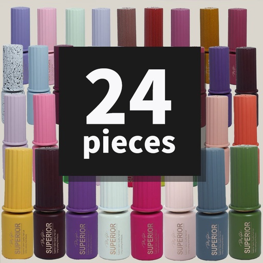 [6342306550396] Bling Girl Superior Salon-Quality Nail Gel 18ml*24pieces [ R23SET04 ]
